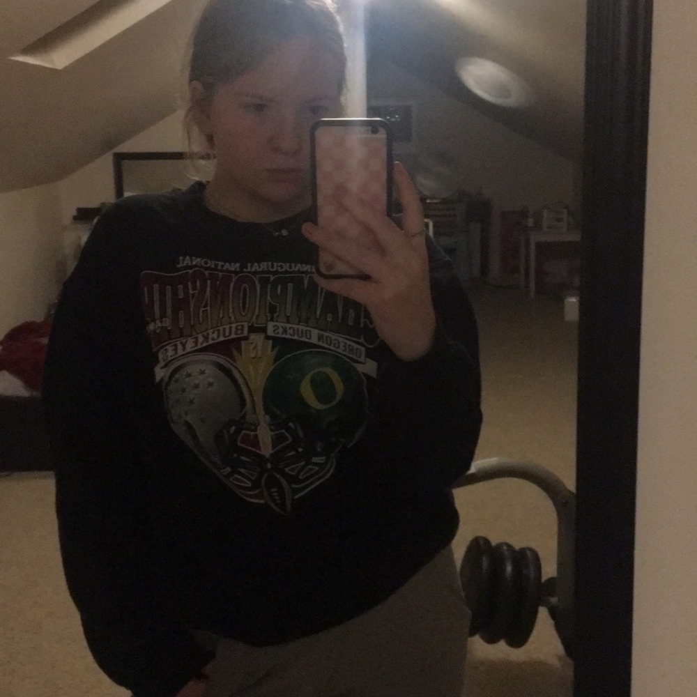 Oregon Duck vs. Buckeyes sweatshirt